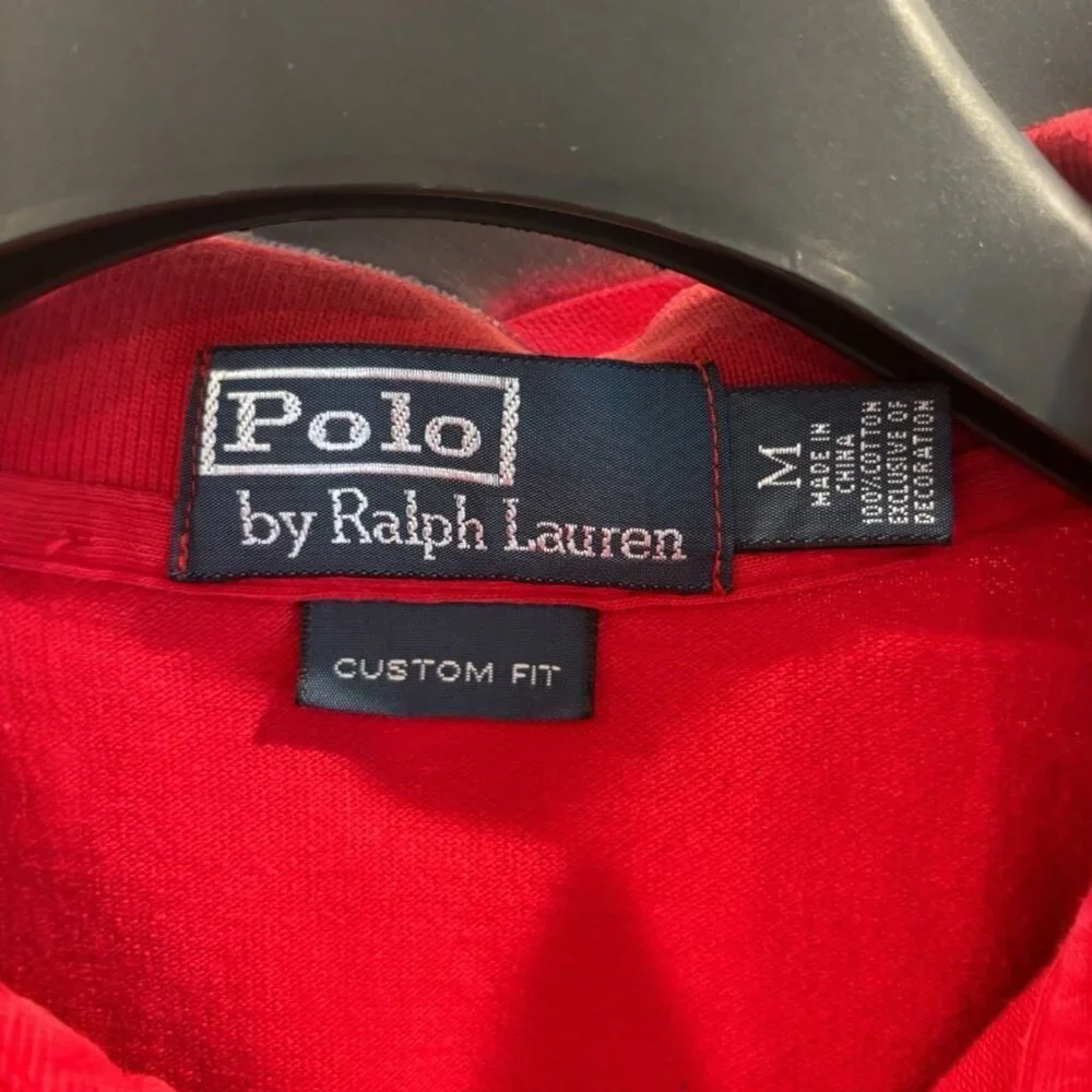 Polo by Ralph Lauren Red Polo Shirt Men’s‎ Medium Classic Fit 🌟